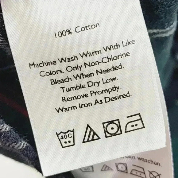 Eddie Bauer Classic Fit Flannel Plaid Button Down Shirt Men's XL - Picture 6 of 7